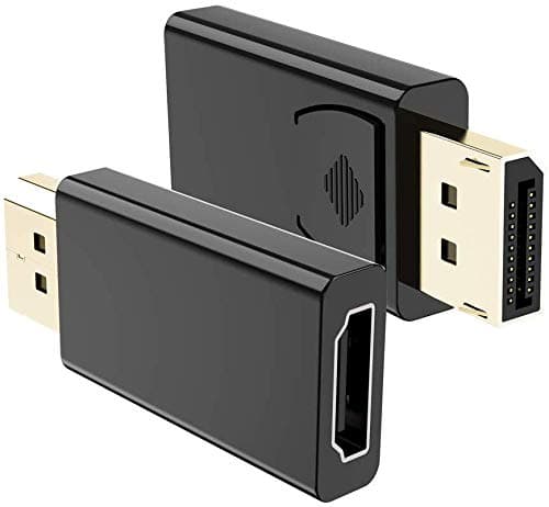 Tobo DP to HDMI Adapter; Tobo 1080P Gold Plated Displayport to HDMI Converter Male to Female 1.3V Black (1080P) TD-497H