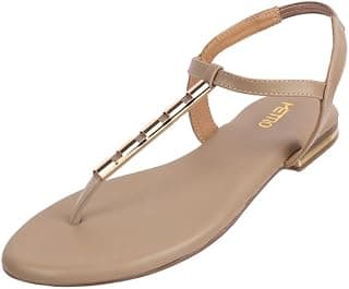 Metro Women Synthetic Leather Flat Fashion Sandal