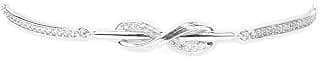 Shaya by CaratLane 925 Silver Infinite Friendship Bracelet in Rhodium Plated Gifts for Womens & Girls