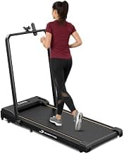 Compact 3HP Peak BLDC Motor Treadmill with Mobile Stand & Remote Control | 120 kg User Capacity | 10km/h Max Speed | LED Display with Foldable Under-Desk Design | Home Use
