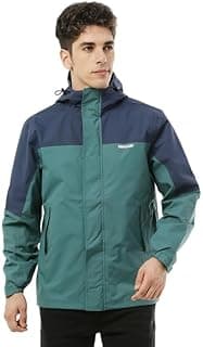 ZEEL ZEEL Raingear Stylish Rain Standard Length Jacket For Men Waterproof For Bike Riders With Adjustable Hood Along With Inner Pockets,Waterproof Rainwear With Lightweight Polyester Jacket, Zrs012, Navy