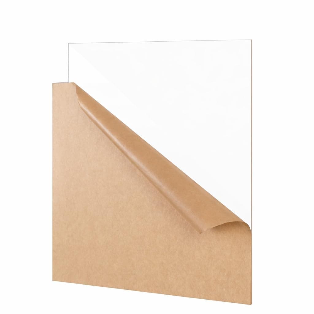 Shivra Clear Transparent Acrylic Sheet 5mm Thick – Durable Plastic Board for Home DIY Craft Projects, Window Glass Replacement, Painting, Picture Frames & Display (Multi-Purpose Sheet) (12x12 Inch)