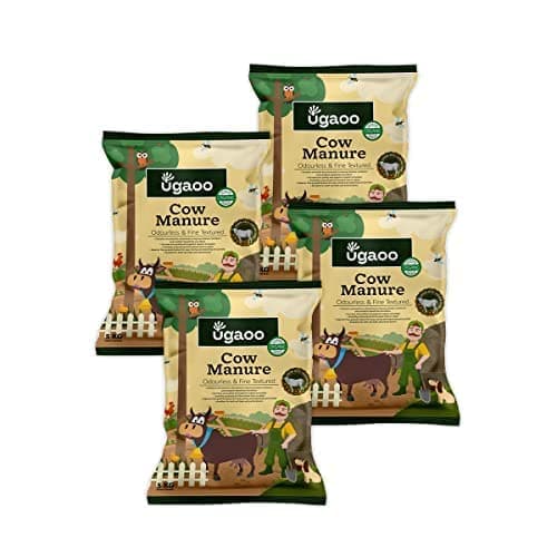 Ugaoo Cow Dung Manure Fertilizers for Plants & Home Gardening - 20 kg