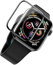 Glaxx Flexible Screen Guard Protector Compatible with Apple Watch SE (40mm) - Black