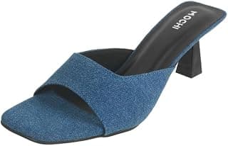 Mochi Women Slip-on Fashion Heel Sandal