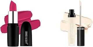 SWISS BEAUTY Pure Matte Creamy Lipstick Shade- Hot Pink, 3.8gm| Liquid Light Weight Concealer With Full Coverage |Easily Blendable Concealer For Face Makeup With Matte Finish | Shade- Porcelain, 6g