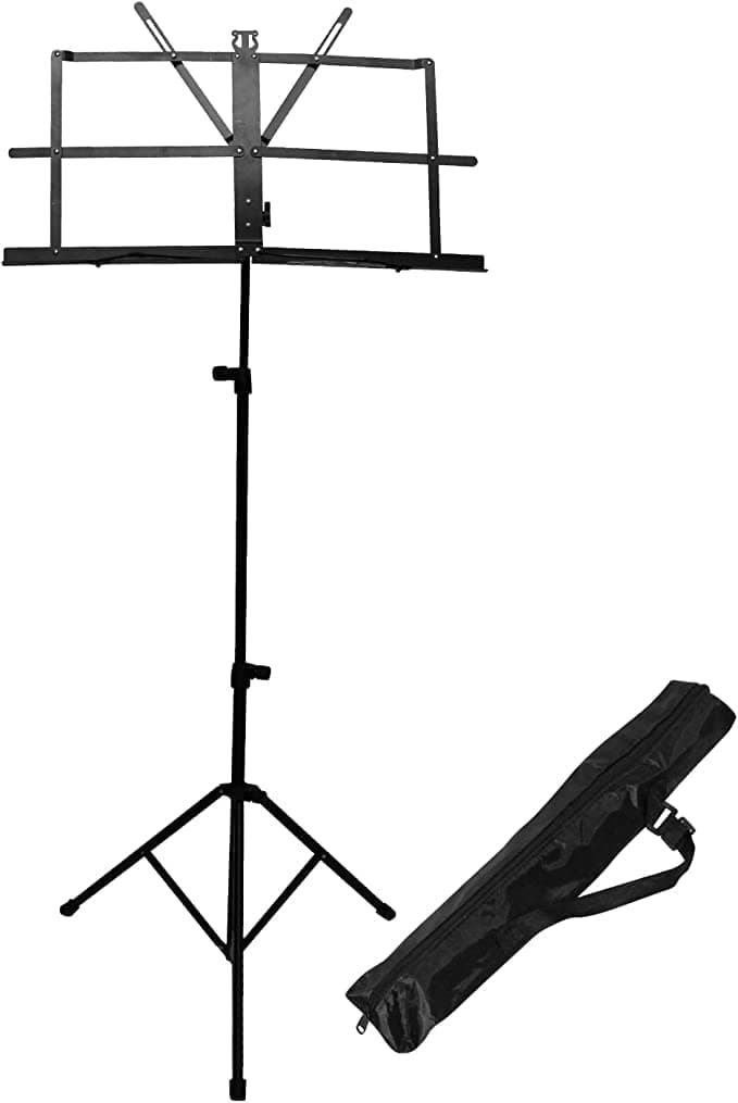 Blueberry R-124 Adjustable Music Stand Portable Folding Music Book Stand With Carrying Bag Suitable For Instrumental Performance