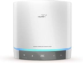 V-Guard Luxecube Avo Smart 15 Litre Geyser | Up to 38% More Hot Water | Dynamic Luxe Glow Pro Illumination | BEE 5 Star Rating | 3 Year Product & 10 Year Tank Warranty from V-Guard | White