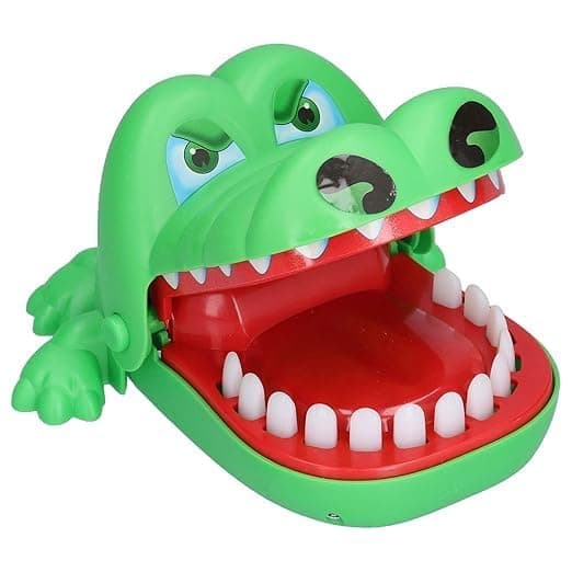 P SQUARE Crocodile Push Teeth Biting Finger Dentist Funny Games for Pets, Kids, Toddlers Boys and Girls,Multicolor for Childrens