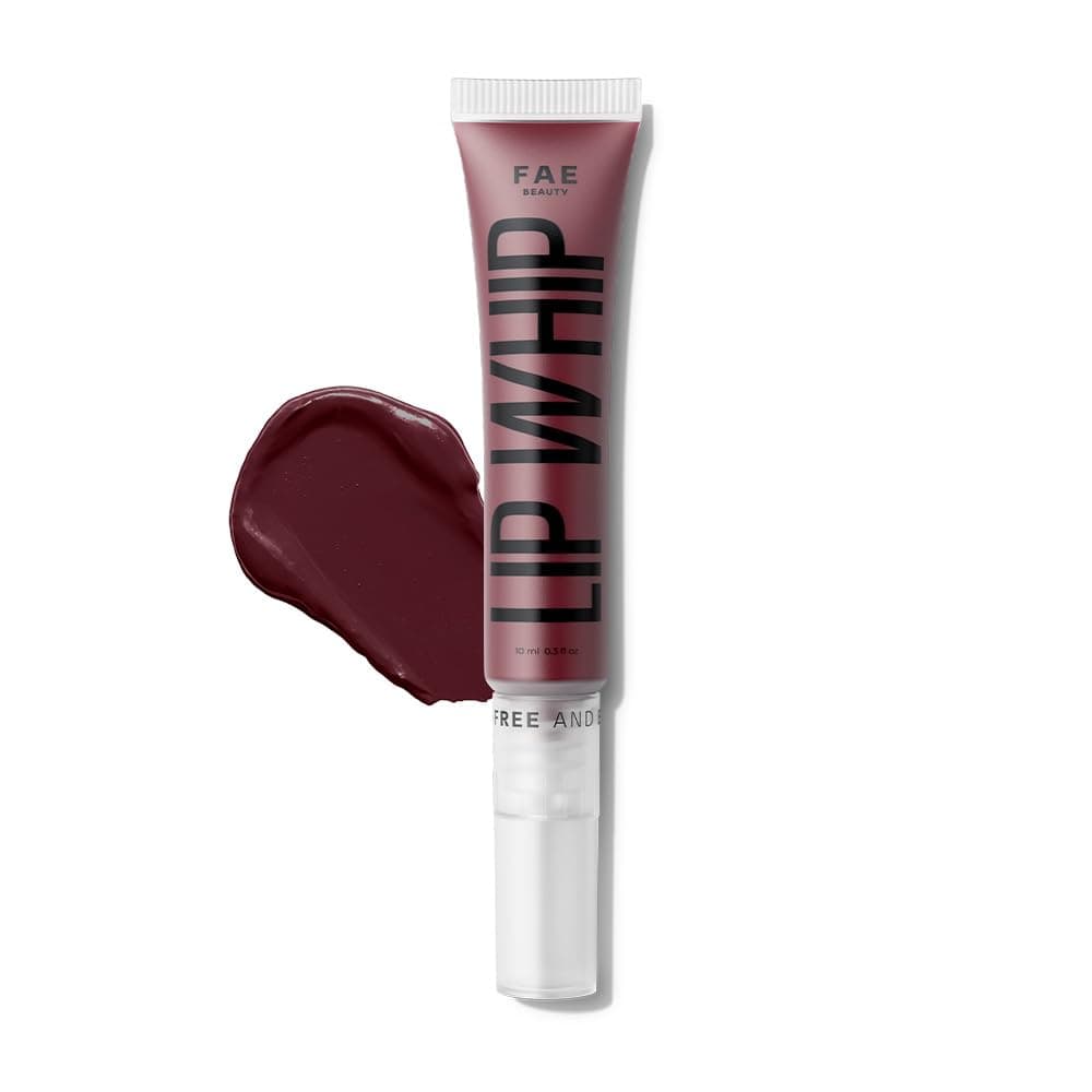 Fae Beauty Lip Whip 12Hr Comfortable Matte Liquid Lipstick (10ml) | Waterproof | Long Wear | Non Drying | Soft Mousse Smudgeproof Formula | Vegan | With Moisture Lock Technology | Enriched with Vitamin E and Cherry Coffee - Tempt