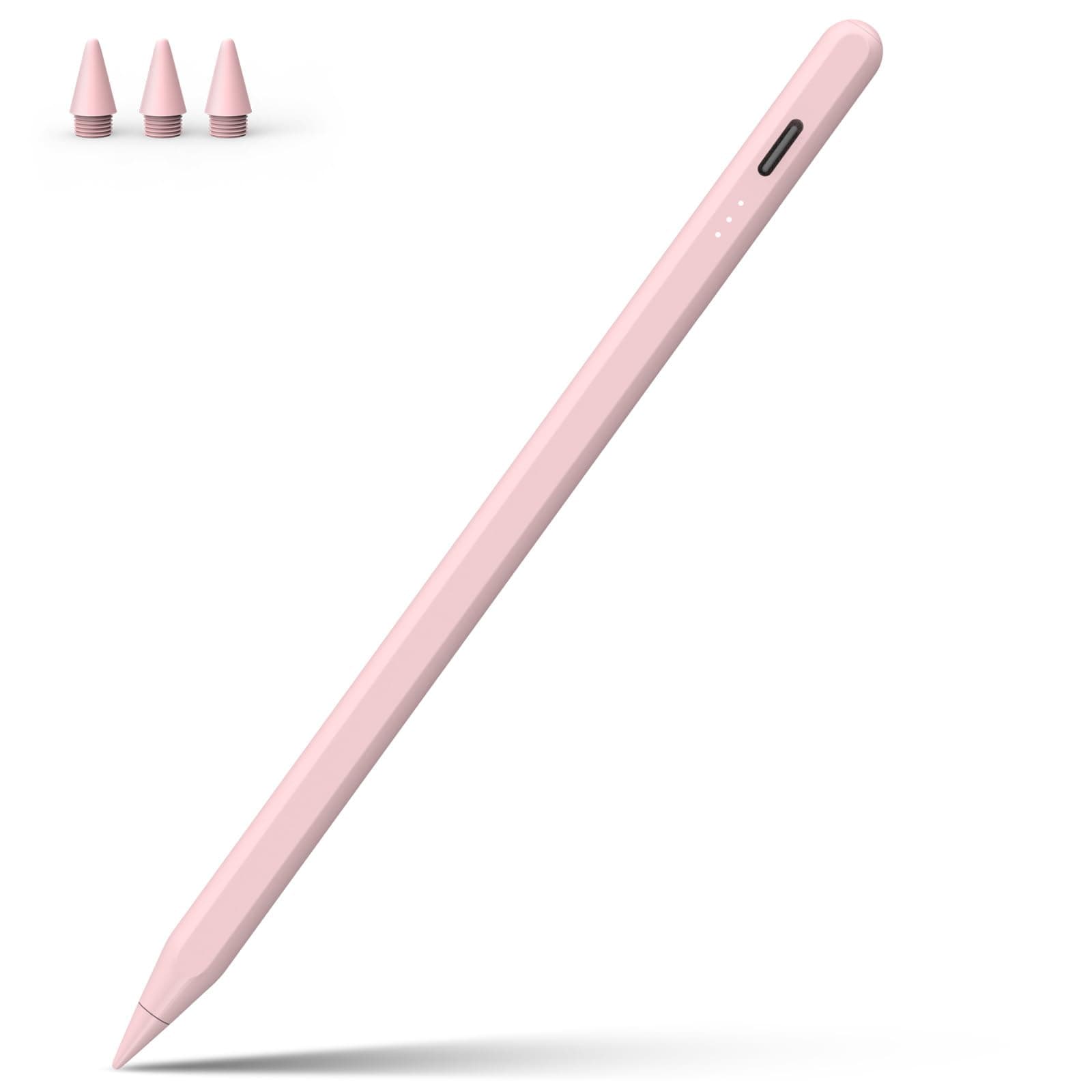 DIGIROOT iPad Pencil NO.1 Sales in US&EU,13 Mins Fast Charge Stylus Pen for iPad with Palm Rejection for 2018-2026 iPad Air 3/4/5/M2/M3, iPad mini 5/6, iPad 6/7/8/9/10/11, iPad Pro 11",12.9"&M4, Pink