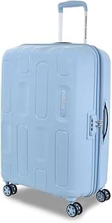 American Tourister Ivy 2.0|Medium Size Check-in Spinner Trolley Bag (68 cm)|360° 8 Wheel Travel Luggage|Hard Case Polypropylene (PP) Suitcase|Combination Lock|Blue Frog