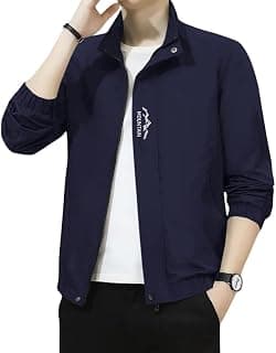 Celary Men's Bomber Jacket | Lightweight Casual Zip-Up Jacket | Stylish Slim Fit Outerwear for All Seasons