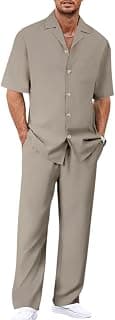 Jawdrobe Men’s Pure Textured Check Co-Ord Set | Cotton-Blend Casual, Loungewear, Night Suit and Travel Outfit (2 piece)