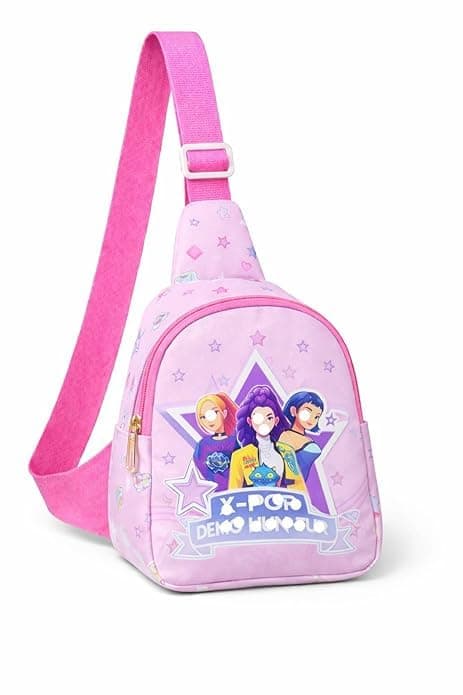TERA 13 Unisex Kids Crossbody Sling Backpack (1 Piece) Spacious Chest Bag with Adjustable Shoulder Strap for School, Trips & Everyday Use – Gift Option (Multicolor) | Chest Bag