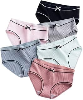 LOURYN KOULYN Women Cotton Hipster Panty Combo | Soft Stretchable Breathable Underwear | Mid Waist Comfortable Ladies Briefs