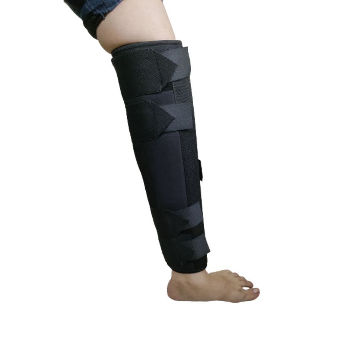 Sahyog Wellness 19" Long Immobiliser - Knee Brace Support for dislocation injuries, ligament tear for Men & Women (Small)