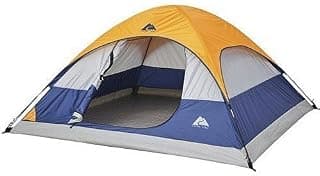 Polyester Fabric 4 Person Picnic Hiking Camping Waterproof Tent Waterproof with Bag | Multicolour