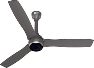 Orient Electric Newly Launched 1200 mm Aeon VC Smart BLDC ceiling fan for home |BEE 5-star rated | IOT Enabled & Remote Control | Two-Way Rotation for | 5 year warranty by Orient | Magma Grey