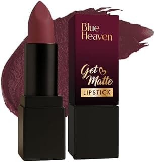 Blue Heaven Get Matte Lipstick | Soft Matte Finish and Lightweight Formula | Intense Pigment | Long-Lasting Lipsticks For Women | 202M| 4gm