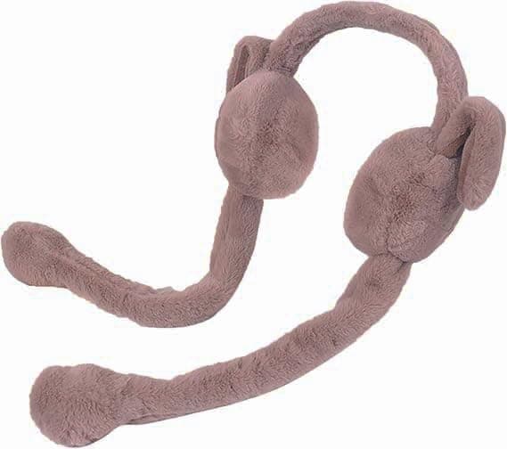 THE DDS STORE Women Kids Warm Plush Earmuffs Funny Bunny Ear Muffs with Moving Ears Cute Windproof Ear Warmer Toys Gift