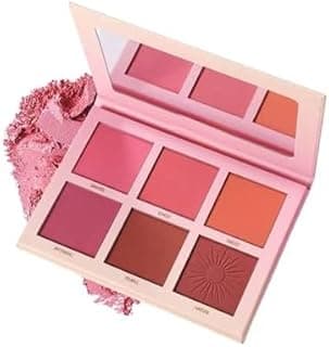 Beauty Touch Blush Palette With Highly Blendable Shades | Pigmented Blusher For A Natural Flush | Silky Pigments For Long Lasting Shimmer Look | Suitable For All Skin Tone | 6 Multi Shades