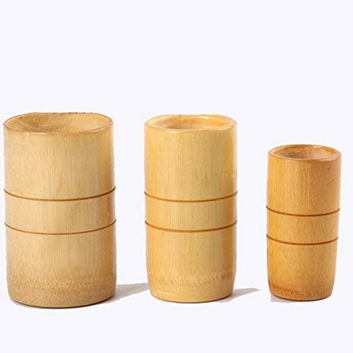 ACP ACUPRESSURE Chinese Bamboo Wooden Jar Cupping Kit Traditional Medicine Vacuum Acupuncture Fire Treatment 3 Cups