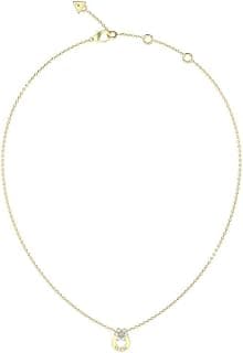 GUESS Lily Gold-Plated Stainless Steel Necklace For Women | Hypoallergenic & Layer-Friendly | Gifting Ready