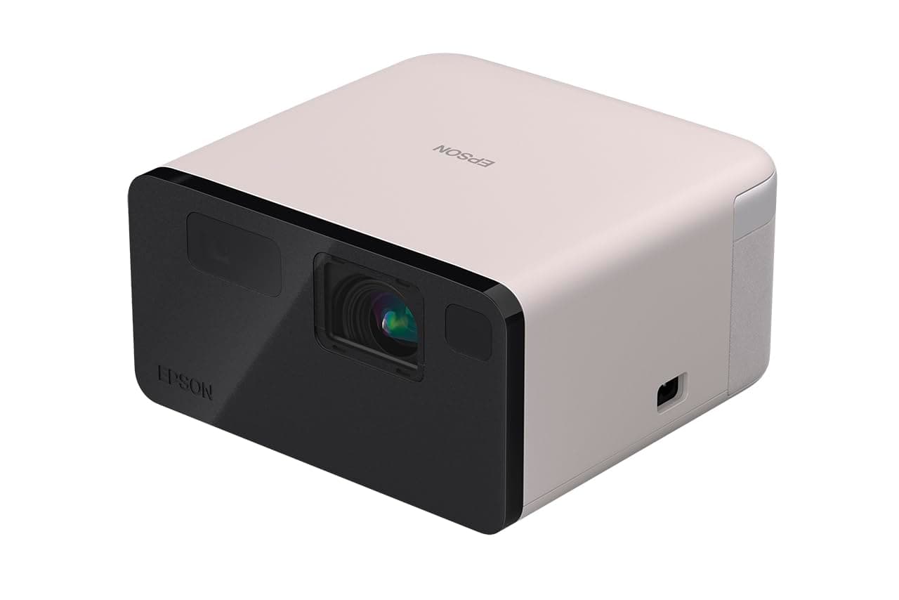 Epson EF-21W Smart Portable Home Theatre Laser Projector, Full HD 1080p, Google TV, HDR10, 1000 Lumens, Built-in Stereo Speakers, Bluetooth, 3LCD Technology, Up to 150-Inch Display