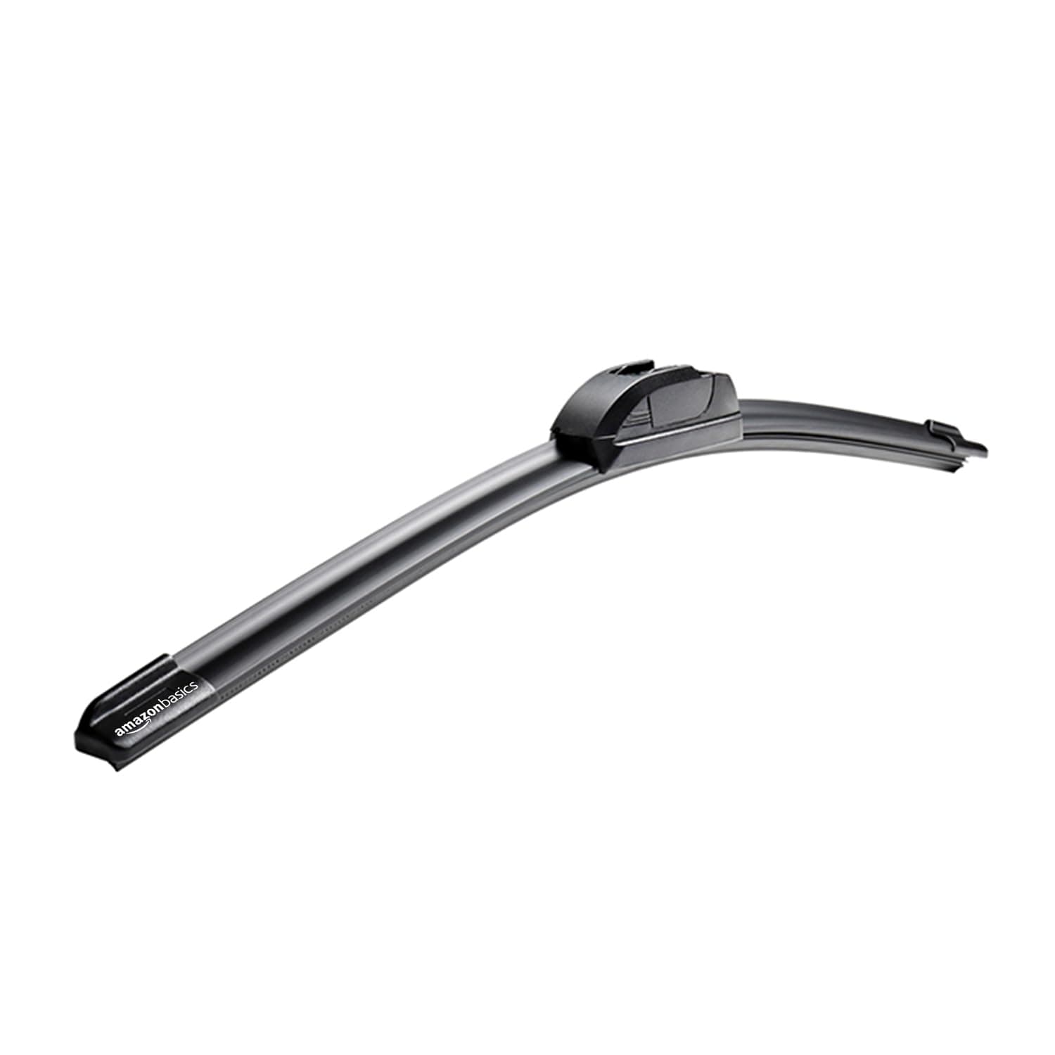 Amazon Basics Windshield Wiper Blade, 19-Inch | Flat-Blade Design | Streak-Free Rubber | All-Weather Performance | Quick-Clip Adapter | Compatible with Renault Kwid, Maruti Baleno New