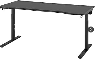 UTMANING Gaming Desk, Black, 160x80 cm