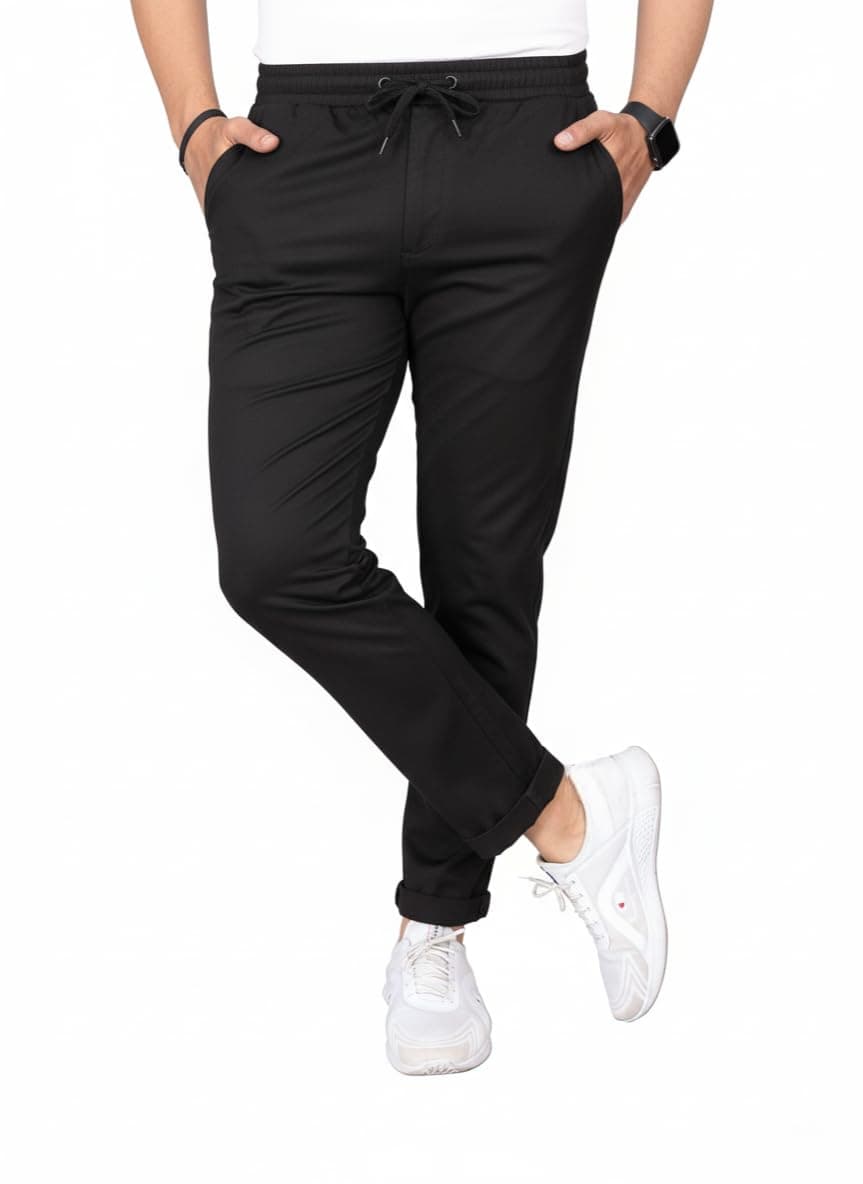 ENDEAVOUR WEAR Casual Stretchable | Formal Pant Trousers | Stylish Slim Fit Men's Wear Trousers for Office or Party | Polycotton Knitted Fabric