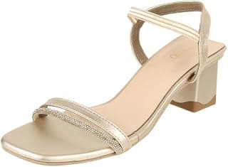 Metro Women Block Heel Embellished Lifestyle Fashion Sandal