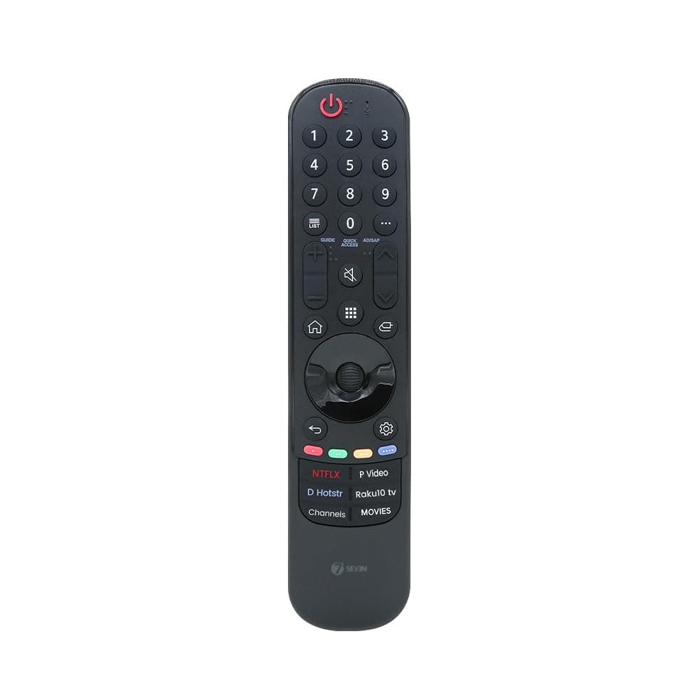 7SEVEN® MR21GA Compatible with Lg Magic tv Remote Control Model-AKB76036207 Without Voice Command Google Assistant and Mouse Scroll Feature - Support All Model of WebOS Magic tv