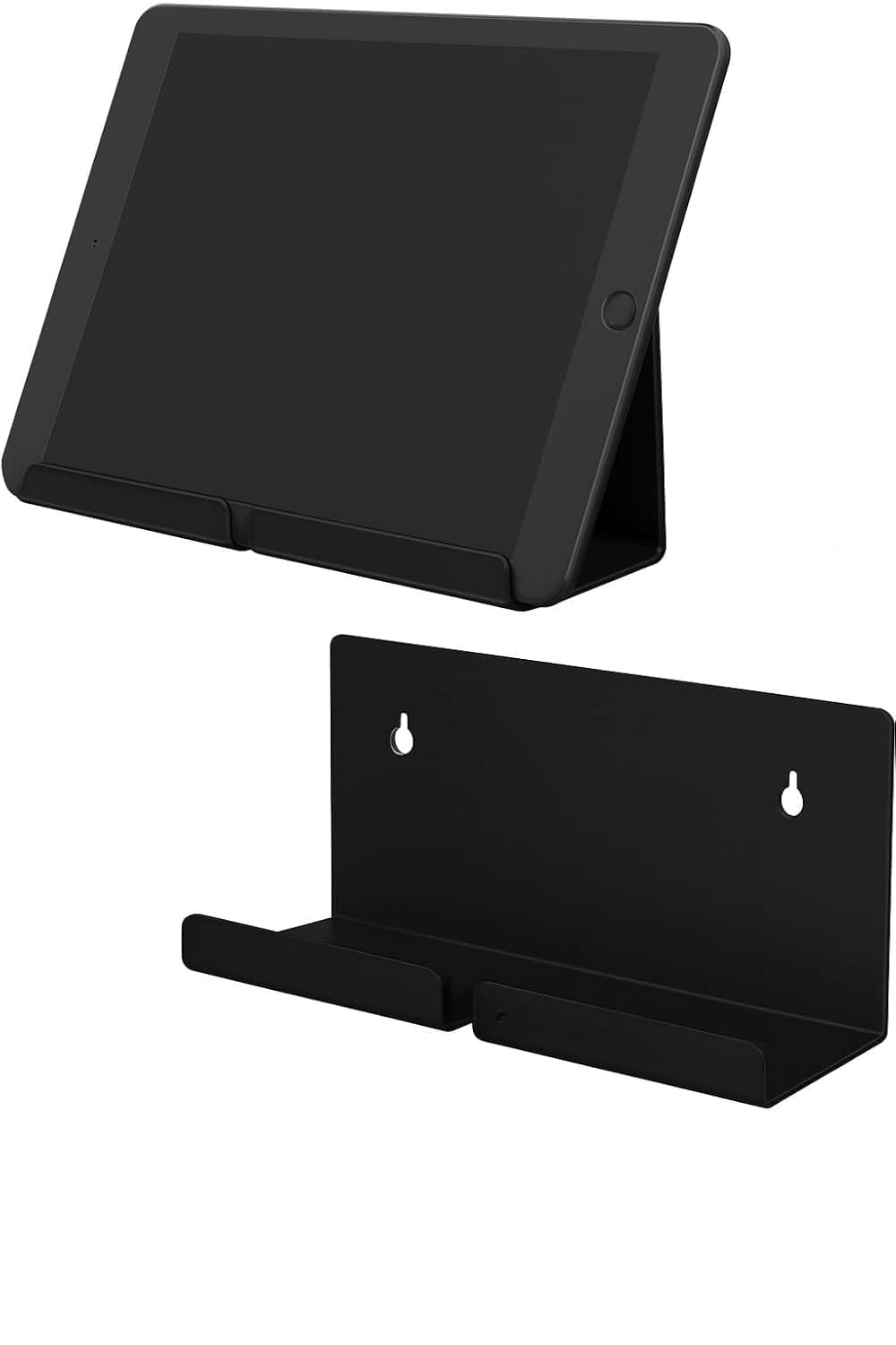 Ashani Creations Acrylic Tablet Stand – Adjustable Desktop Holder & Display Mount for iPad, Samsung Galaxy Tab, Kindle, and All Tablets (I PAD Stand Black)