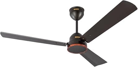 USHA AeroEdge 1200mm BLDC Ceiling Fan with RF Remote | BEE 5 Star Rated Energy Efficient | 100% Copper Motor | High Air Delivery 220CMM | 2 Year Warranty | (Smoke Brown)