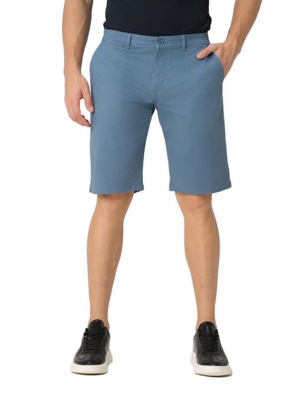 The Pant Project Luxury Cotton Blend Chinos Shorts for Men | Stylish Regular Fit Casual Solid Shorts with Pockets