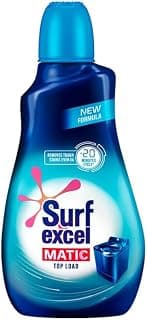 Surf Excel Matic Top Load Liquid Detergent 500ml|| Specially designed to remove Tough Dried Stains, 1st time in Washing Machine