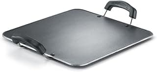 Prestige Aluminium Omega Select Plus Residue Free Non-Stick Heavy Gauge Square Tawa, 30 cm, Black