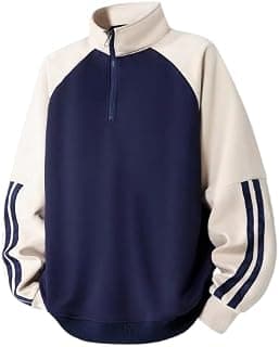 Trillion Half Zipper Solid Sweatshirt for Men (Regular Fit Polyester Blend)