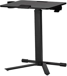 MITTZON Laptop Table with castors, Black, 66x50 cm (26x19 5/8 ")