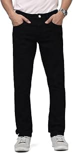 WROGN Men’s Slim Fit Jeans | Cotton Stretch | Solid | Casual Denim