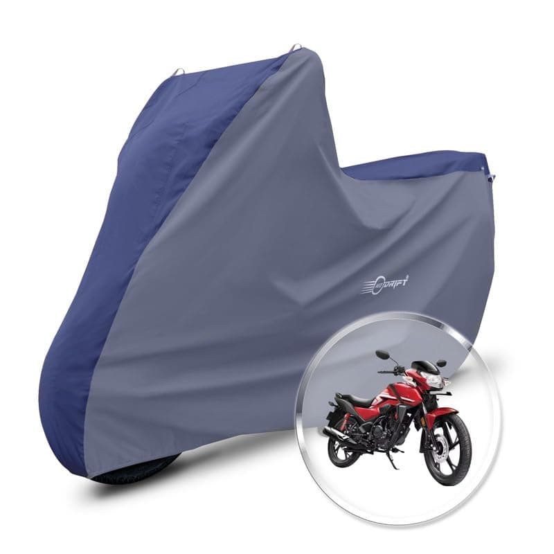 Neodrift 'SuperMax' Bike Cover Suitable for Honda SP 125 (All-Weather Motorcycle Protection, Water & UV Resistant, Dustproof, Windproof) (Colour: Blue - L.Gray)