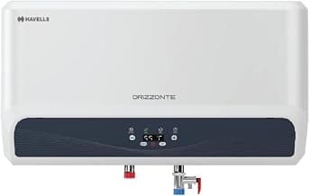 Havells Orizzonte 25 Litre Storage Water Heater(Geyser)| Anti Rust Tank| Remote Controlled| Digital display| With Shock Safe Plug | Warranty: 7 Year on Tank| Free Installation & Flexi Pipe (White)