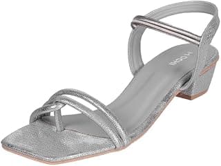 Mochi Women Synthetic Leather Block Heel Fashion Sandal