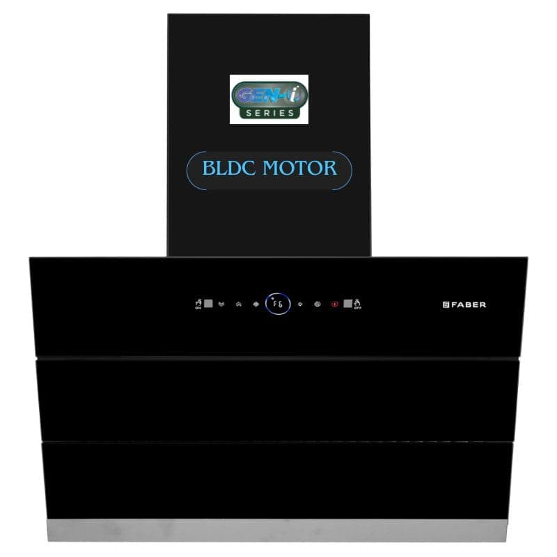 Faber Maple 60cm 1500m³/hr BLDC Autoclean Slant Chimney| 9 Speed Silent Hood| Energy Efficient|Touch&Gesture Control |12Yr Motor,2Yr Comprehensive Warranty by Faber|Hood Maple BLDC FL HC BK IN60