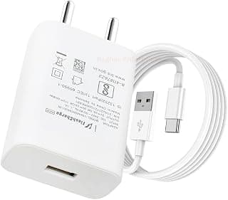 44W Flash Charger Compatible for vivo iQOO Chargerr Adapter with USB-A to Type-C Cable|Rapid Charging Compatible with Vivo V Series,T Series, iQOO, Y Series, Smart Safety Protection -JJ White