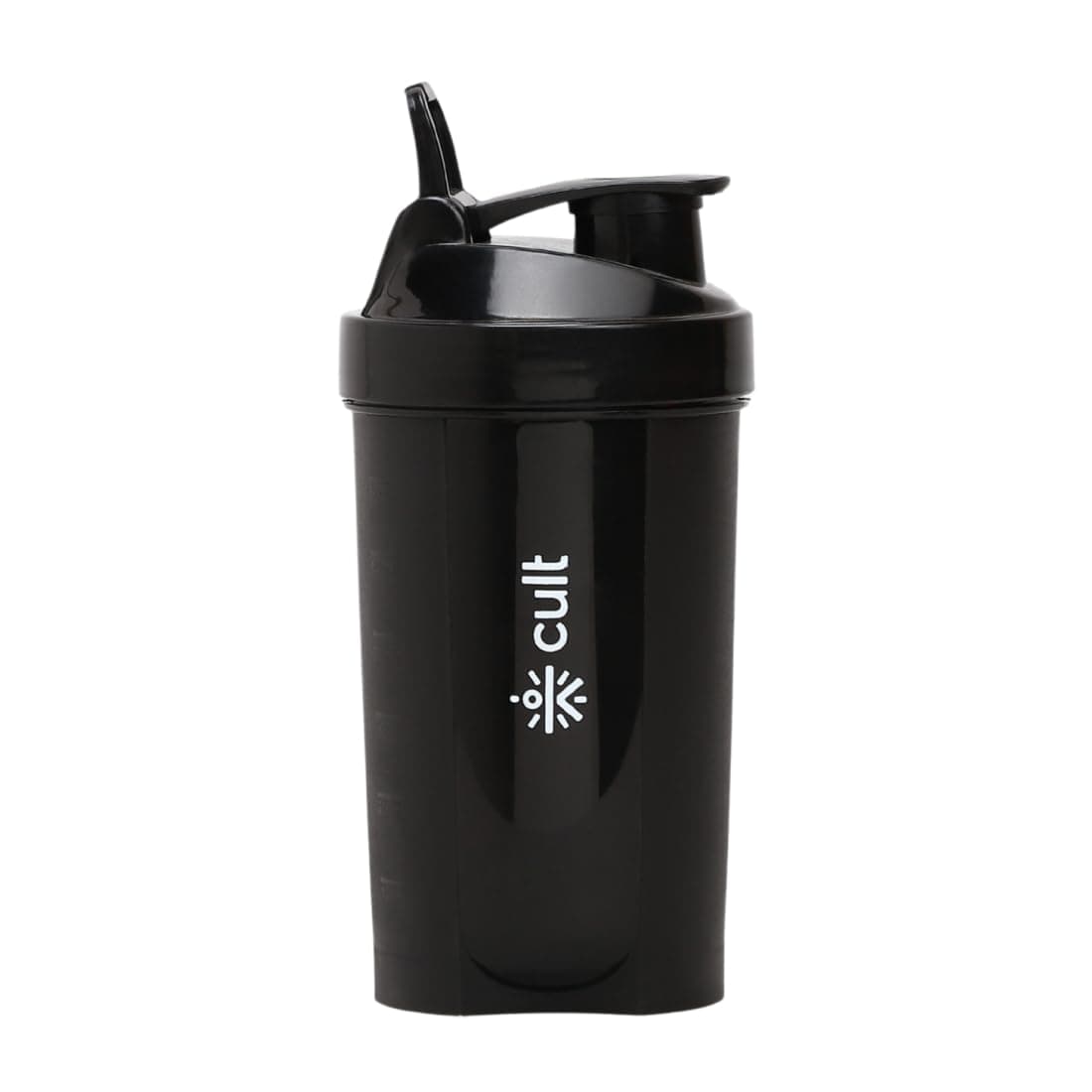 CULT Mini Shaker Bottle 600ml – Leak-Proof Protein Shaker with Wire Mixer Ball | BPA-Free, Portable Gym Shaker for Men & Women (Black)