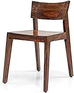 TG Furniture Solid Sheesham Wood Dining Chair | Wooden Armless Dining Room Chair for Home, CAF & Restaurant | Modern Dining Chair for Kitchen, Living Room & Study | Natural Finish