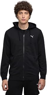 PUMA Men Full Sleeve Polycotton Full Zip with Pocket Solid Men's Hoodie